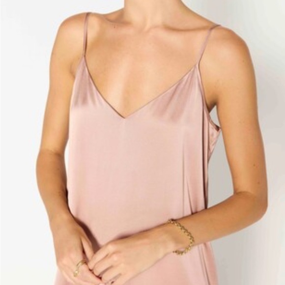 Brochu Walker silk slip on desert pink NEW - Picture 5 of 6